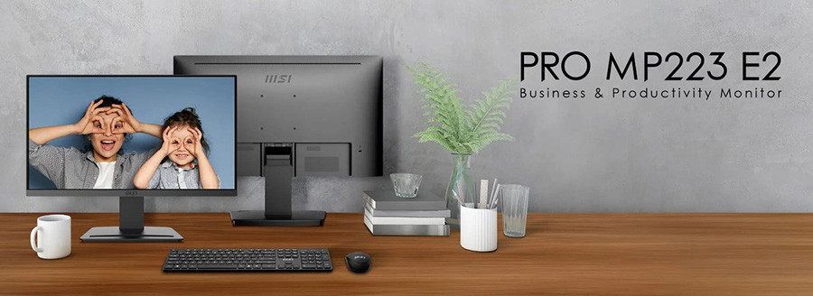 MSI Pro MP223 E2 21.5″ 1ms 100Hz Anti-Glare VA Full HD AdaptiveSync Monitör