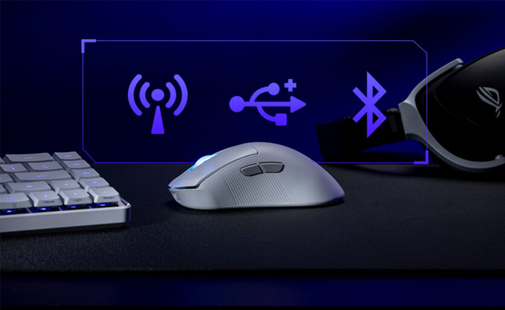 ASUS ROG Keris II Ace Beyaz Kablolu/Kablosuz Gaming Mouse