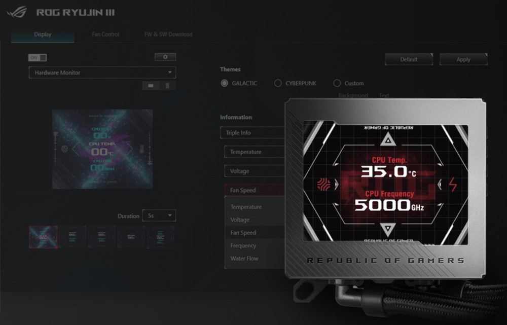 ASUS ROG Ryujin III LCD 360mm İşlemci Sıvı Soğutucu