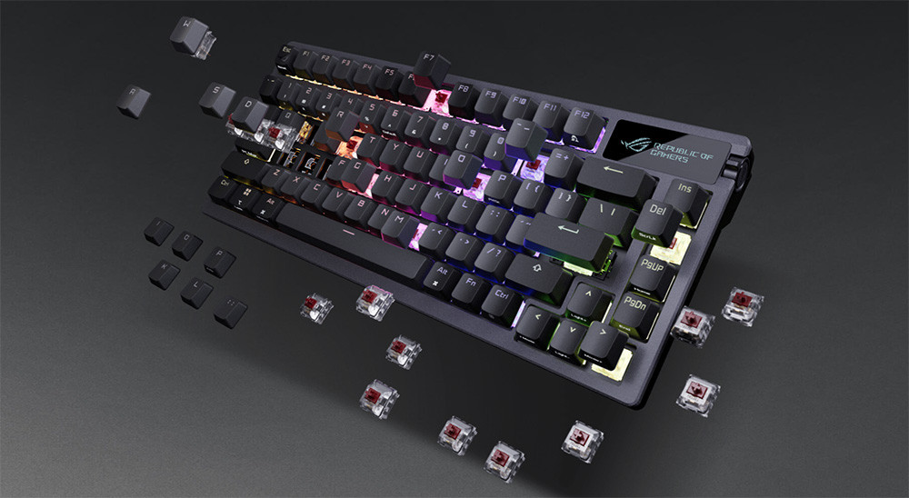 ASUS ROG Azoth NX Snow Switch PBT UK Oyuncu Klavyesi