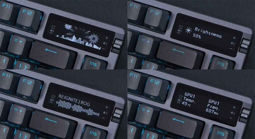 ASUS ROG Azoth NX Snow Switch PBT UK Oyuncu Klavyesi