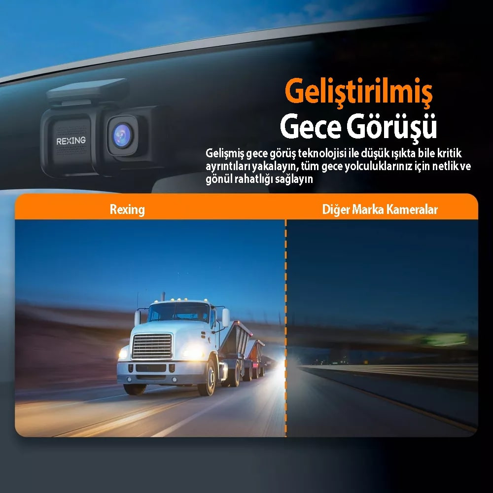 Rexing DT2 FHD 1080P Araç Kamerası + 32GB SD Kart
