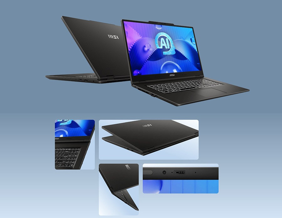 MSI NB VENTURE PRO 17 AI A1VEG-014XTR ULTRA 7 155H 16GB DDR5 RTX4050 GDDR6 6GB 1TB SSD 17.3 FHD 144Hz DOS Notebook