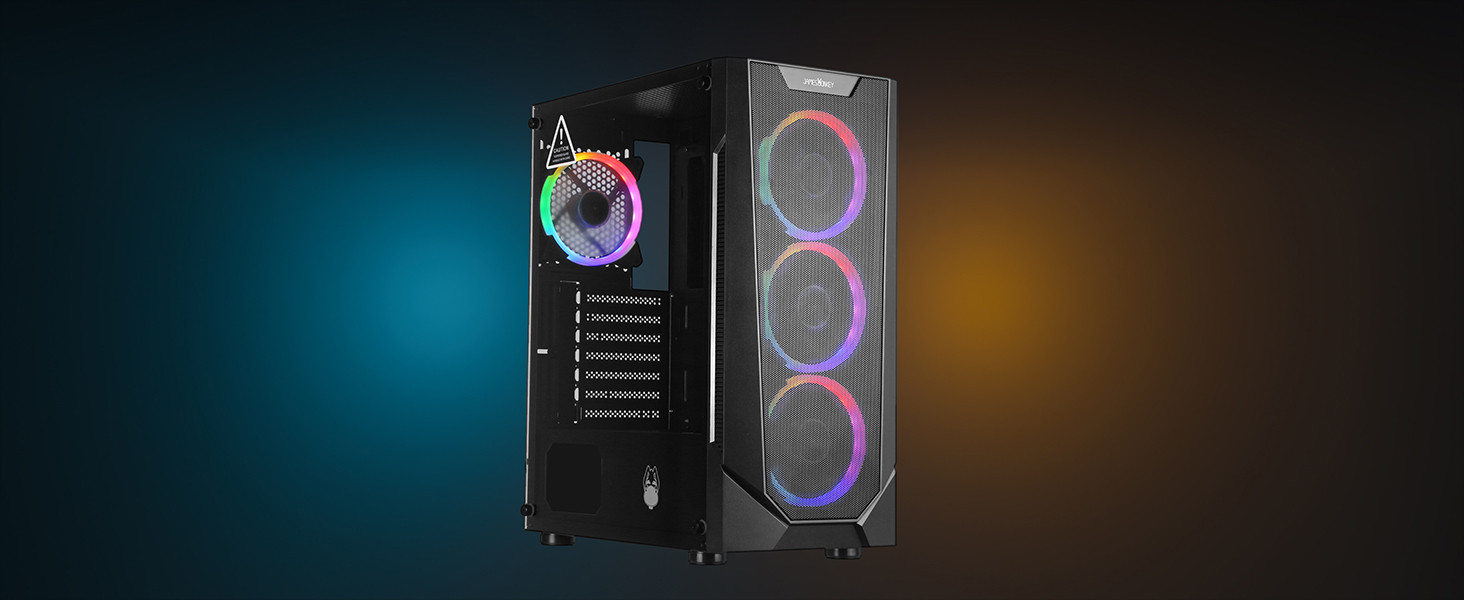 James Donkey Helix H800 4xRainbow Fan Temperli Cam 650W 80+ Bronze ATX Siyah Gaming Kasa