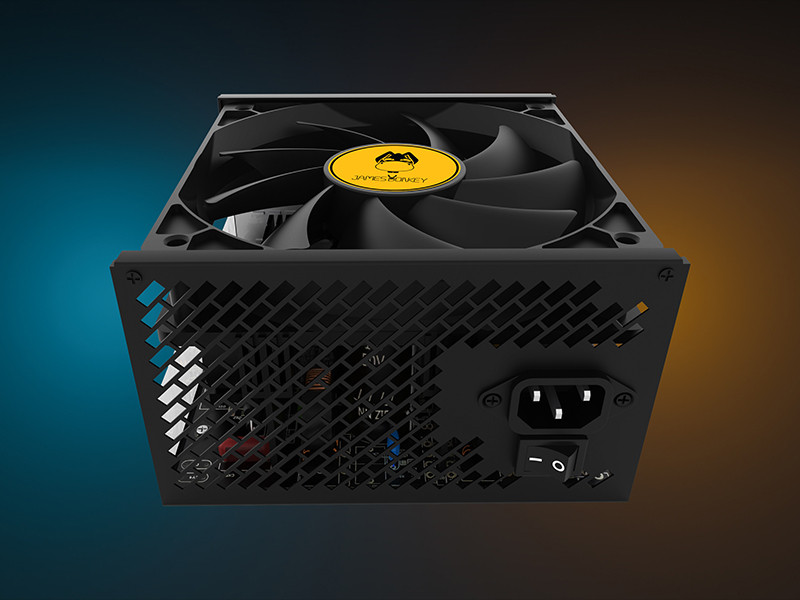 James Donkey Helix H800 4xRainbow Fan Temperli Cam 650W 80+ Bronze ATX Siyah Gaming Kasa