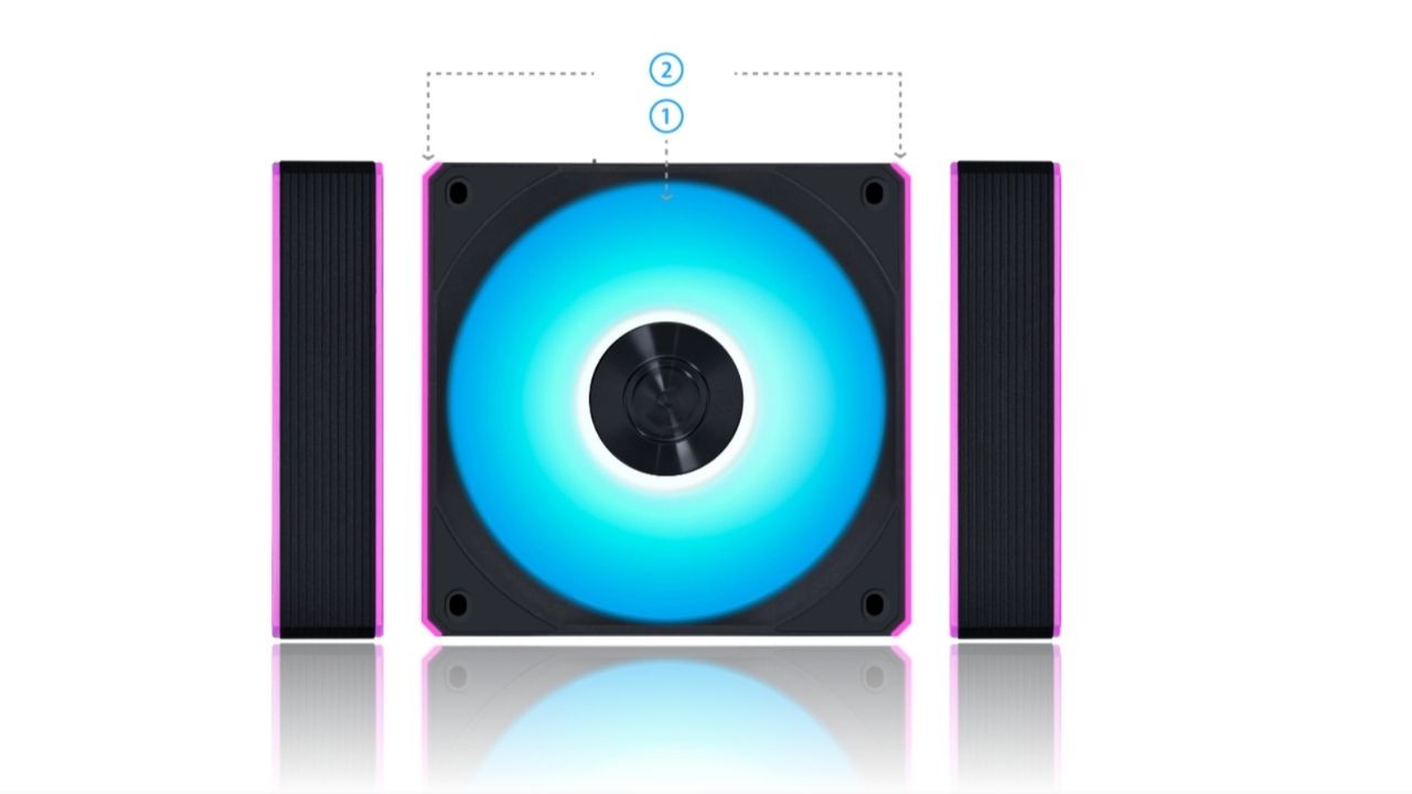LIAN LI UNI FAN CL Wireless Reverse 3x120 Siyah Kasa Fanı