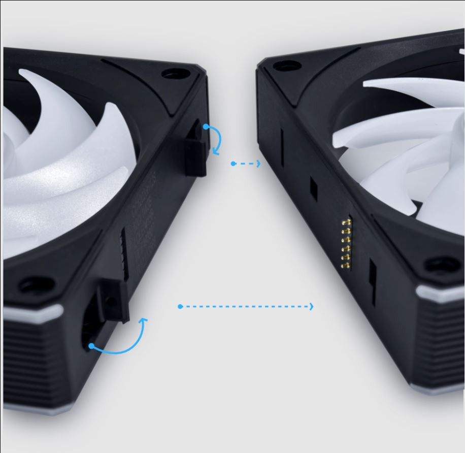 LIAN LI UNI FAN CL Wireless Reverse 3x120 Siyah Kasa Fanı