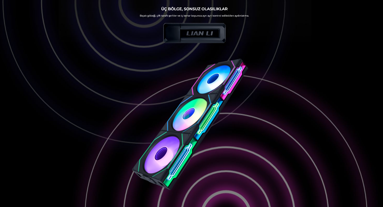 Lian Li REVERSE UNI FAN SL-INFINITY 3x120mm Siyah 