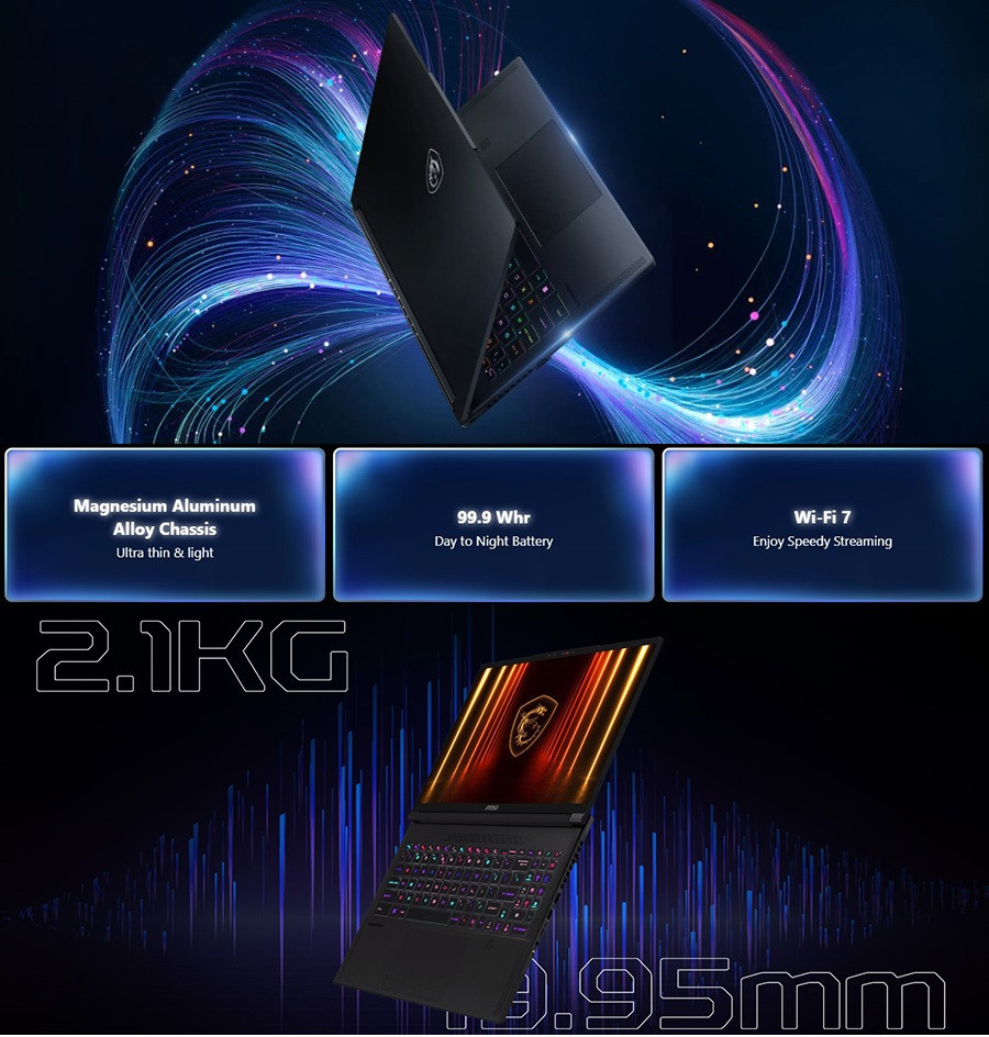 MSI NB Stealth AI A2HWFG-062TR Gaming Notebook