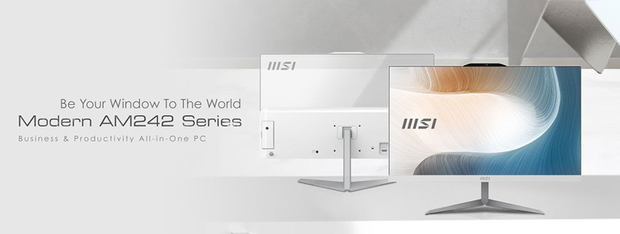 MSI Modern AM242 12M-1692XTR Beyaz All In One PC
