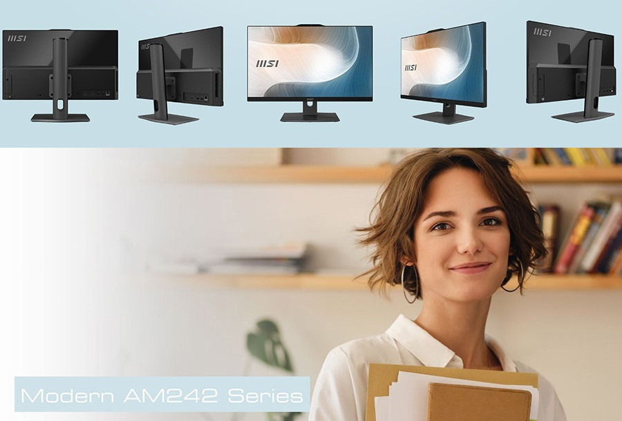 MSI Modern AM242P 12M-1694TR Siyah All In One PC