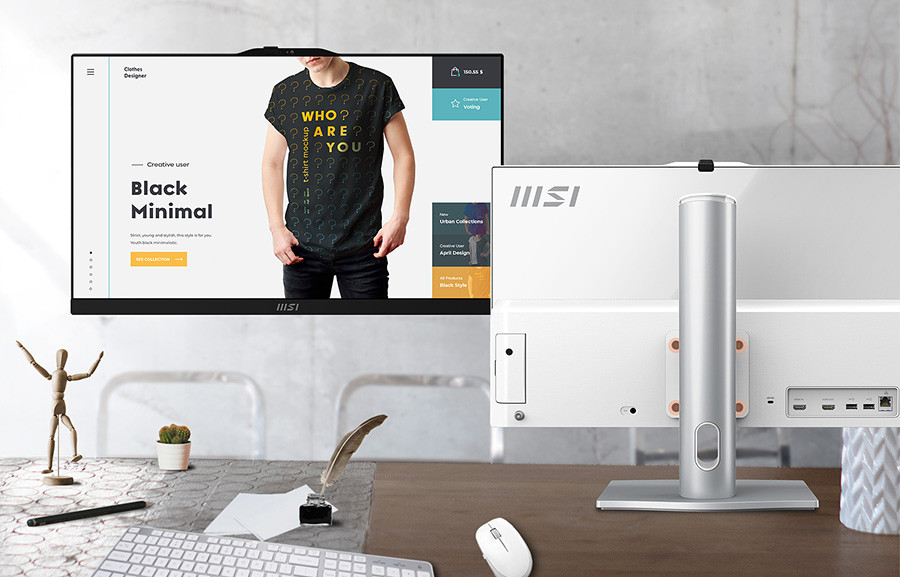 MSI Modern AM242P 12M-1694TR Siyah All In One PC