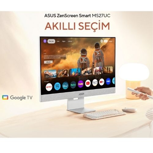 ASUS ZenScreen Smart MS27UC 27″ 60Hz 5ms 4K UHD IPS Monitör