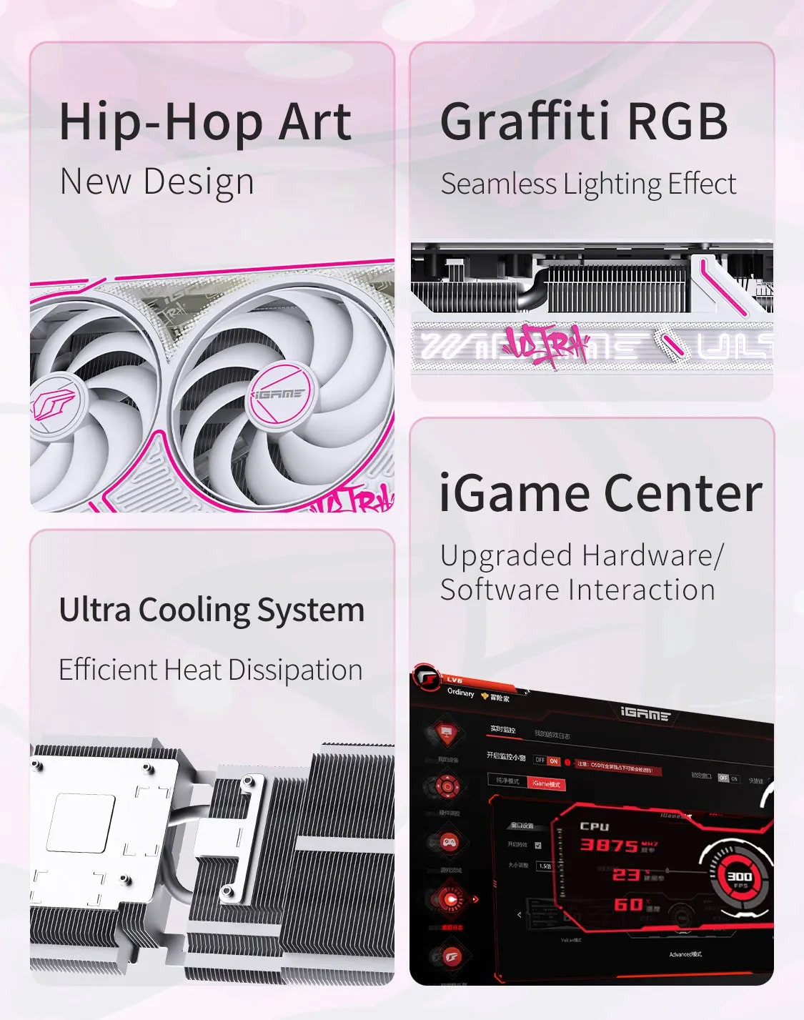 COLORFUL iGame GeForce RTX 5050 Ultra W DUO OC 8GB-V GDDR6 128Bit Beyaz Ekran Kartı