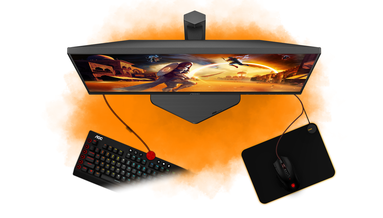 AOC U27G4R 27″ 4K 160Hz FHD 320Hz 1ms HDMI  AdaptiveSync Pivot UHD-FHD FAST IPS Gaming Monitör