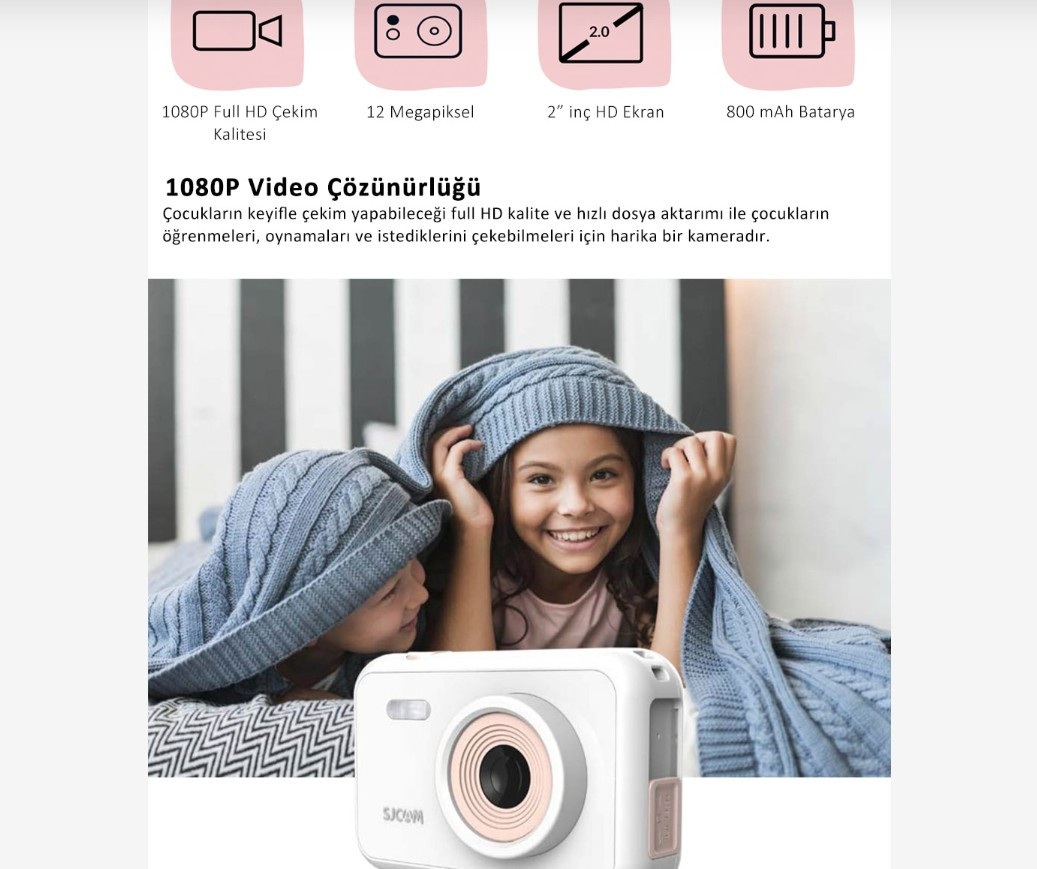 Sjcam Funcam Çocuk Kamerası Mavi