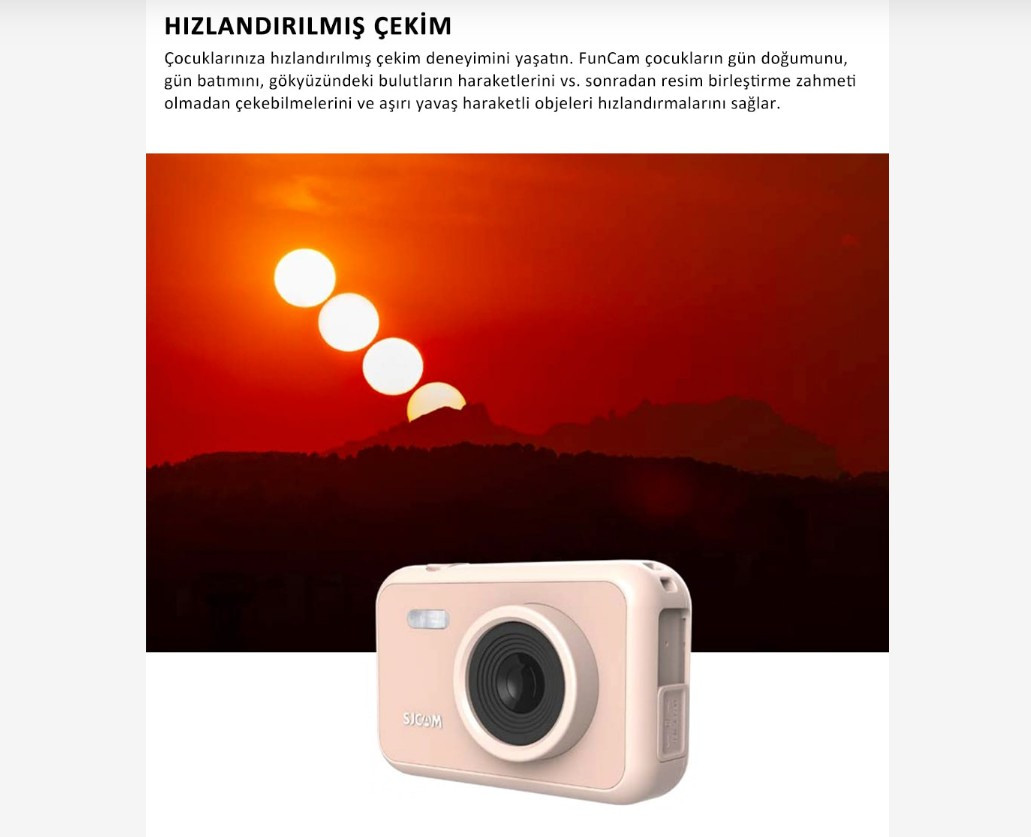 Sjcam Funcam Çocuk Kamerası Mavi