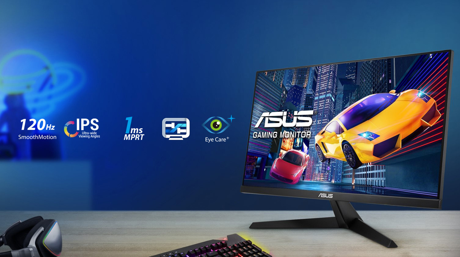 ASUS VY279HGR 27″ 120Hz 1ms HDMI D-Sub AdaptiveSync FHD IPS Gaming Monitör