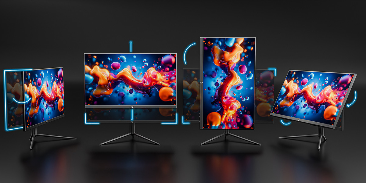 GamePower Lucid S50 24.5″ 500Hz 0.2Ms Fast VA E Spor 10 Bit Pivot FHD RGB Gaming Monitör