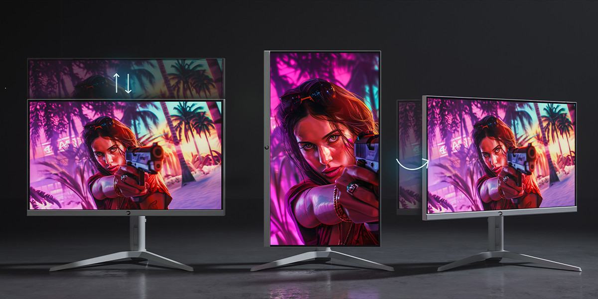 GamePower Rapid V90 27″ 300Hz 0.5Ms Fast VA FHD Pivot RGB Gaming Monitör