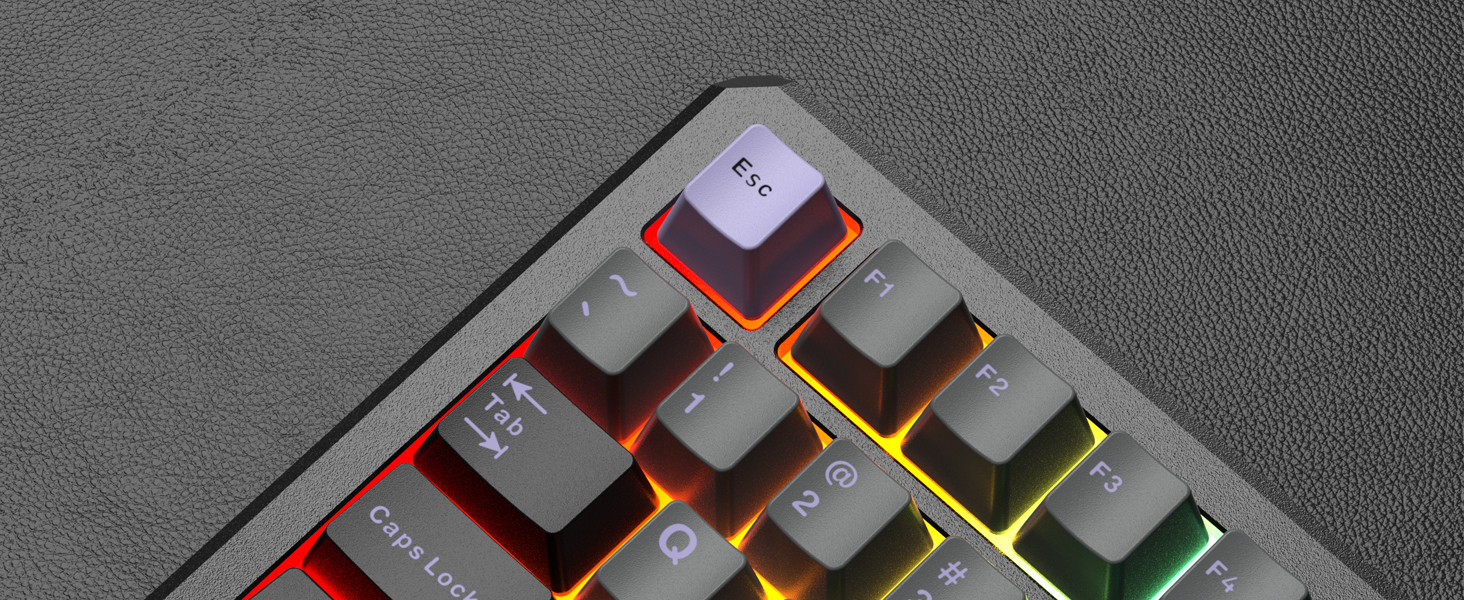 MageGee Captain75 82 Tuş Wireless/Bluetooth/Kablolu Manyetik RGB Hot-Swap Gasket Siyah Gaming Klavye