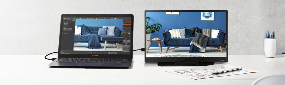 ASUS ZenScreen MB165B 15.6″ 60Hz 10Ms Full HD Taşınabilir Monitör
