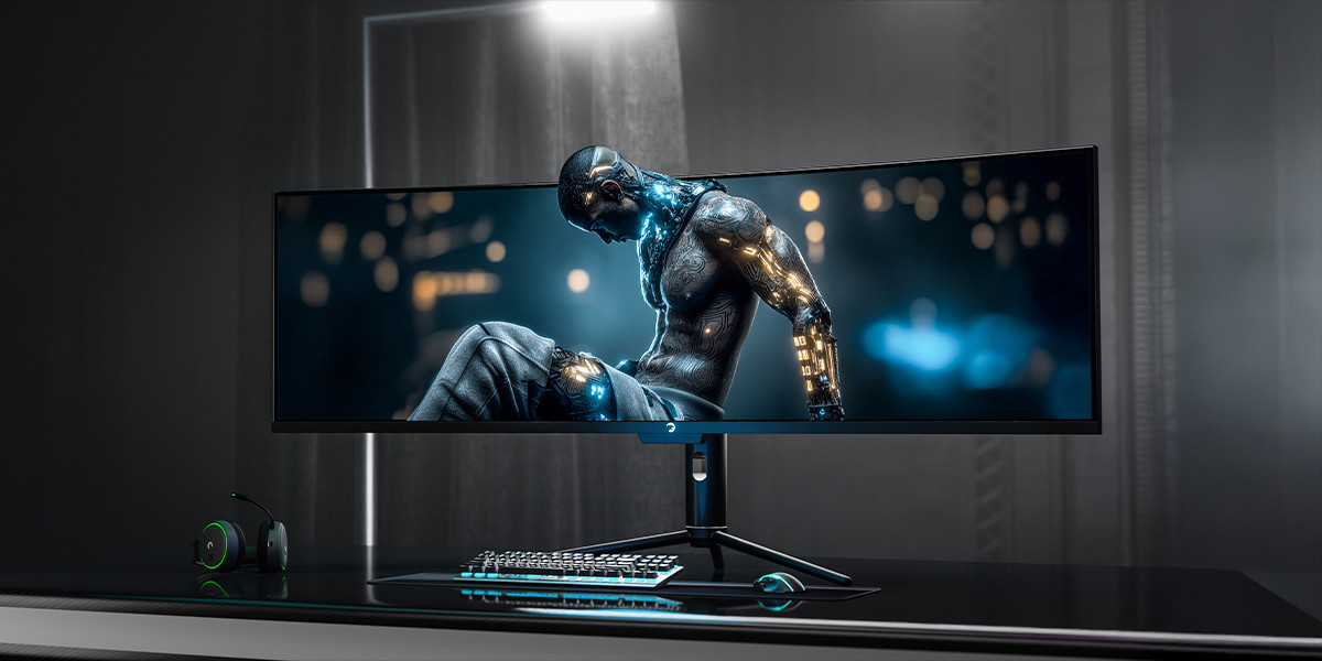 GamePower Kora DQ49 49″ 120Hz Dual QHD RGB Fast VA Curved Gaming Monitör