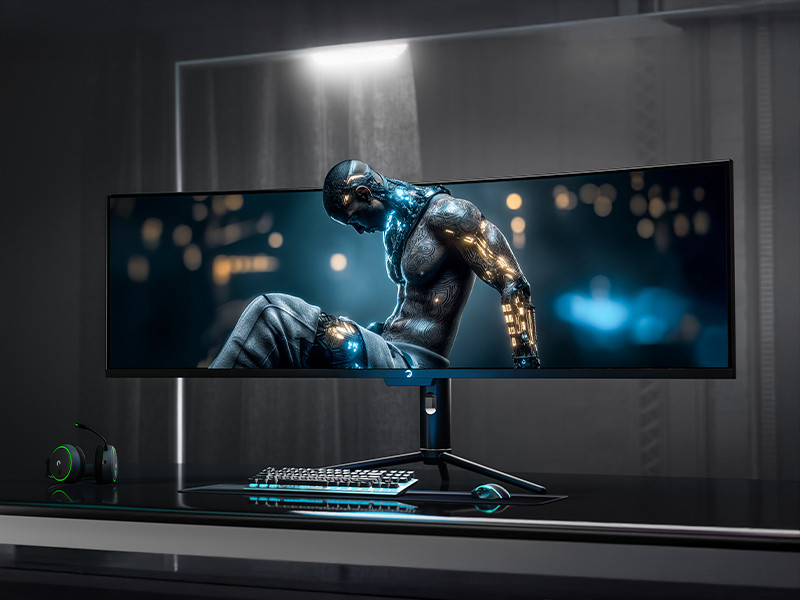 GamePower Kora DQ49 49″ 120Hz Dual QHD RGB Fast VA Curved Gaming Monitör