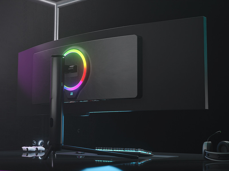 GamePower Kora DQ49 49″ 120Hz Dual QHD RGB Fast VA Curved Gaming Monitör