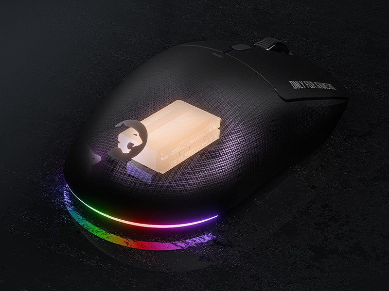 GamePower Fenix 24.000DPI Triple Mode (Kablolu/Bluetooth/2.4G) Siyah Gaming Mouse