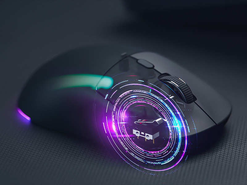 GamePower Fenix 24.000DPI Triple Mode (Kablolu/Bluetooth/2.4G) Siyah Gaming Mouse