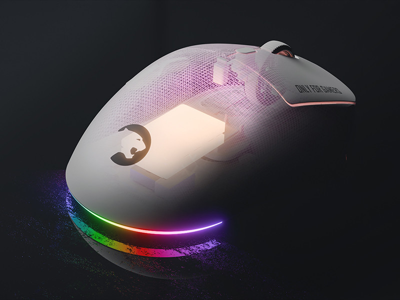 GamePower Fenix 24.000DPI Triple Mode (Kablolu/Bluetooth/2.4G) Beyaz Gaming Mouse
