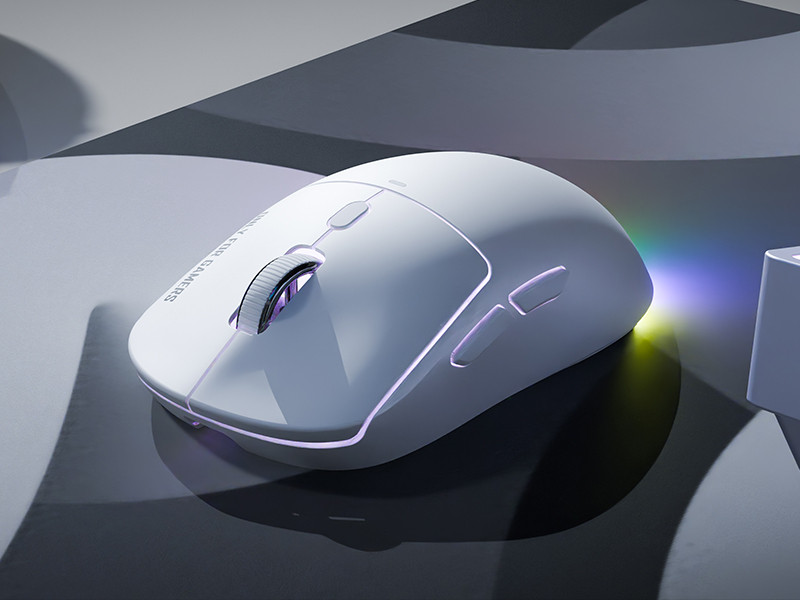 GamePower Fenix 24.000DPI Triple Mode (Kablolu/Bluetooth/2.4G) Beyaz Gaming Mouse