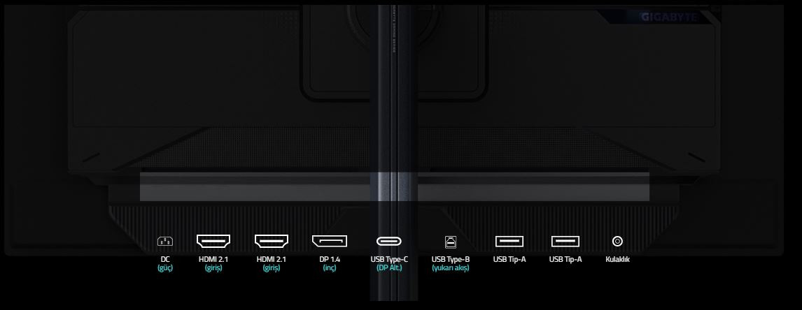 Gigabyte MO27Q2A 27″ 280Hz 0.03ms HDMI,DisplayPort FreeSync G-Sync QD-OLED 2K Gaming Monitör