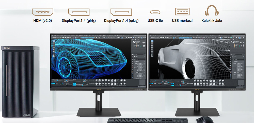 ASUS ProArt Display PA32UCE 31.5″ 60Hz 5Ms 4K UHD Adaptive Sync IPS Pivot Monitör