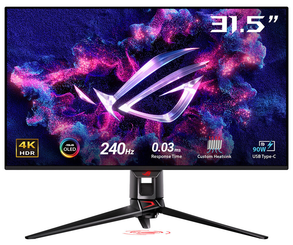  ASUS ROG Swift PG32UCDMZ 31.5″ 240Hz 0.03ms Eyecare 4K Utra HD  QD-OLED  Gaming (Oyuncu) Monitör 