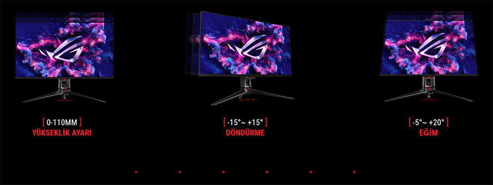  ASUS ROG Swift PG32UCDMZ 31.5″ 240Hz 0.03ms Eyecare 4K Utra HD  QD-OLED  Gaming (Oyuncu) Monitör 