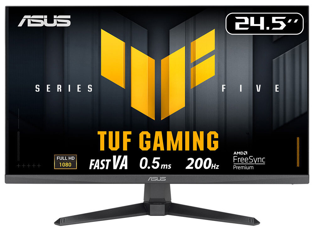 ASUS TUF GAMING VG257Q5A  24.5″ 200Hz 0.5ms Gaming AI ELMB  Full HD Fast VA Gaming (Oyuncu) Monitör