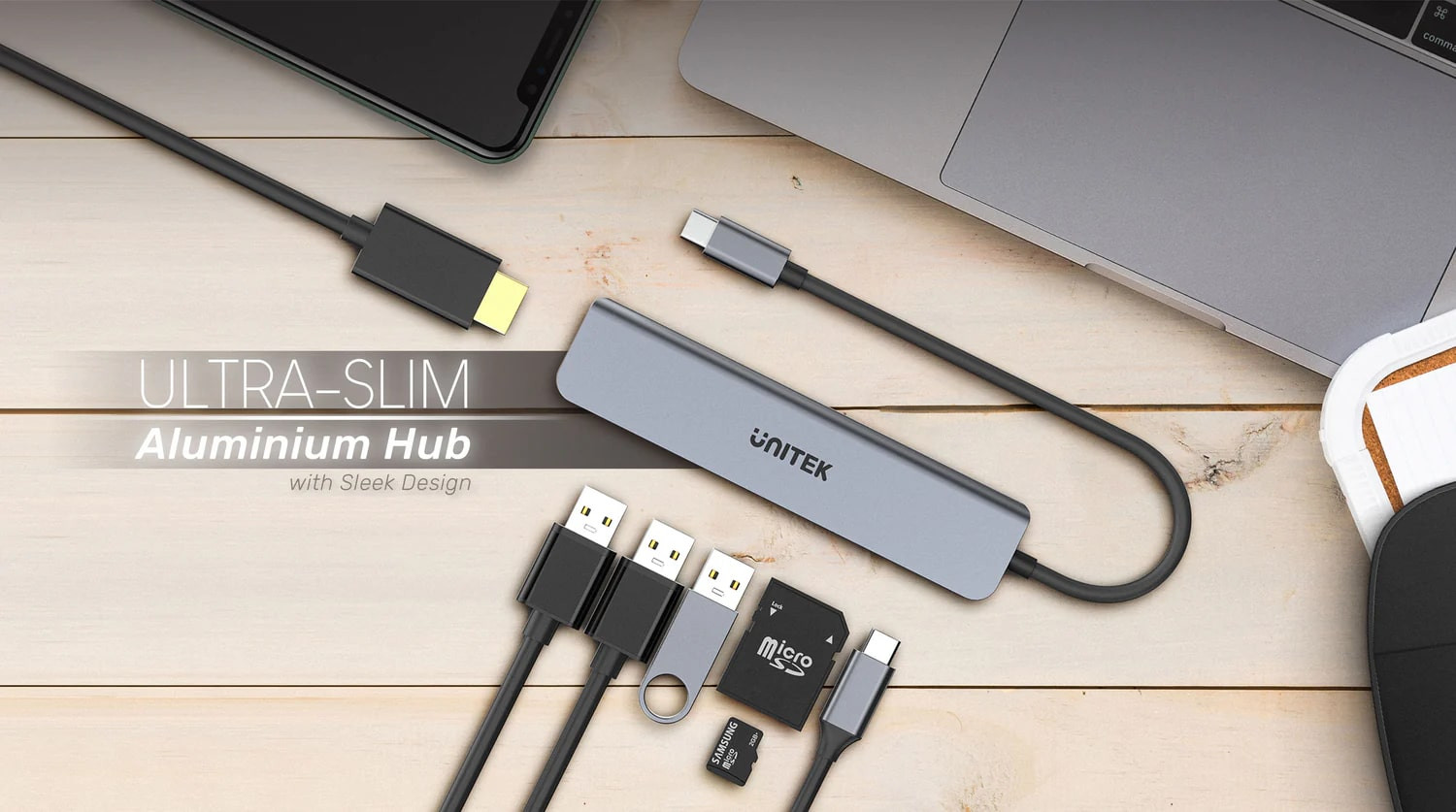 Unitek Type-C to 7 Port Hub Dönüştürücü H1118A