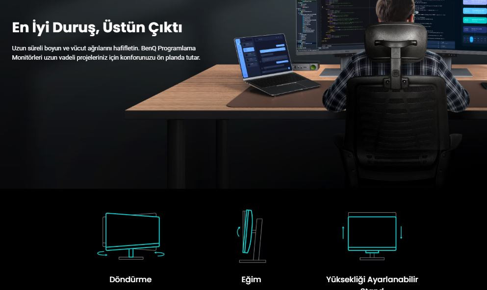 BenQ RD280U 28″ 60Hz 5Ms HDMI DislayPort IPS Eye Care 4K Monitör