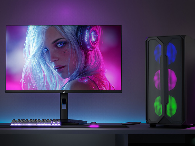GamePower Lunis L20 24″ 240Hz 0.5Ms VA FHD RGB Pivot Gaming Monitör (Sıfır Ölü Piksel Garantili)