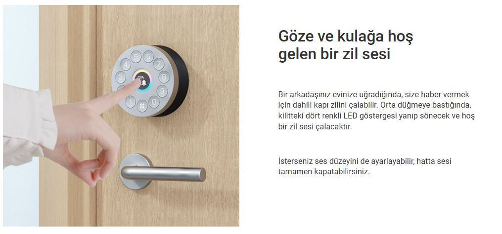 EZVIZ CS-DL01S/DL01CP  Akıllı Kilit Çok İşlevli Tuş Takımı