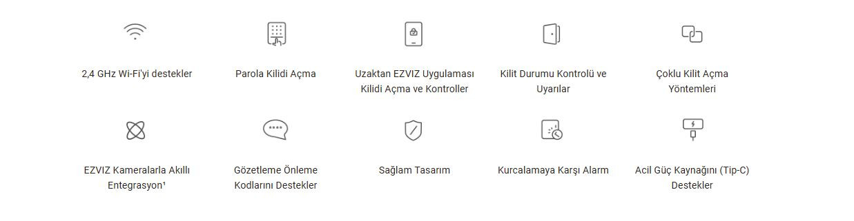 EZVIZ CS-DL04 Tuş Takımlı Akıllı Sürgü Kilidi