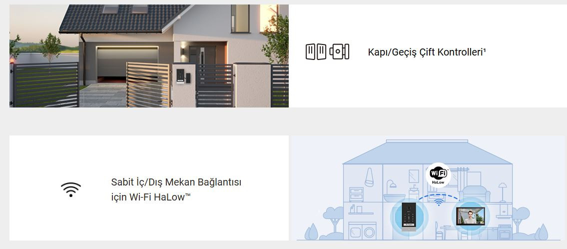 EZVIZ  CS-EP7 Güneş Panelli (3MP)  2K Görüntülü Akıllı Kapı Zili Takımı