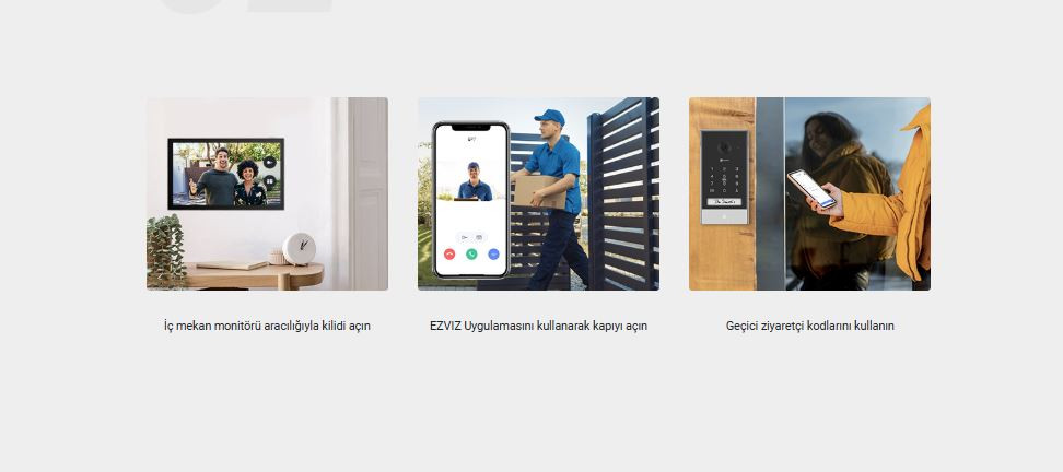 EZVIZ  CS-EP7 Güneş Panelli (3MP)  2K Görüntülü Akıllı Kapı Zili Takımı