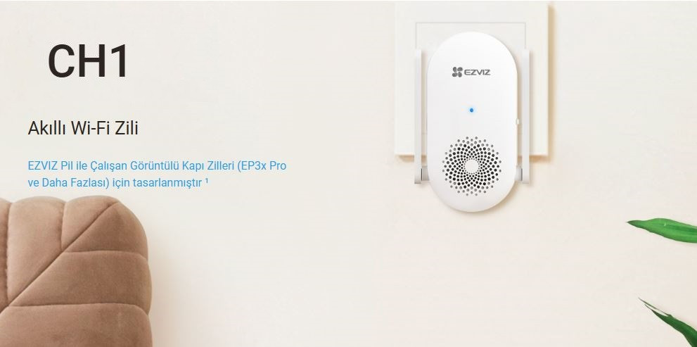 EZVIZ CS-CH1 Aksesuar Priz Tipi Akıllı Kapı Zili