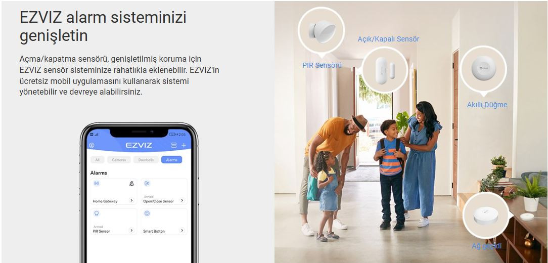 EZVIZ CS-T2C Akıllı Kapı/Pencere Sensörü