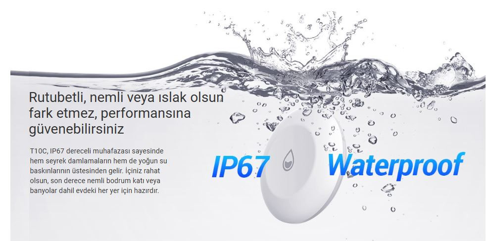 EZVIZ CS-T10C Akıllı Su Sızıntı Sensörü