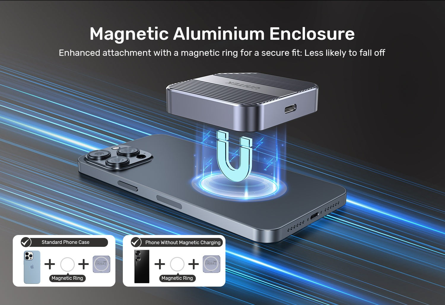 MANYETİK NVMe SSD KUTUSU