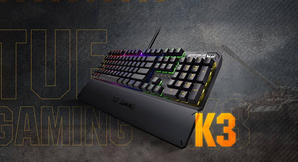 ASUS TUF Gaming K3 Red Switch Mekanik Kablolu Gaming Klavye